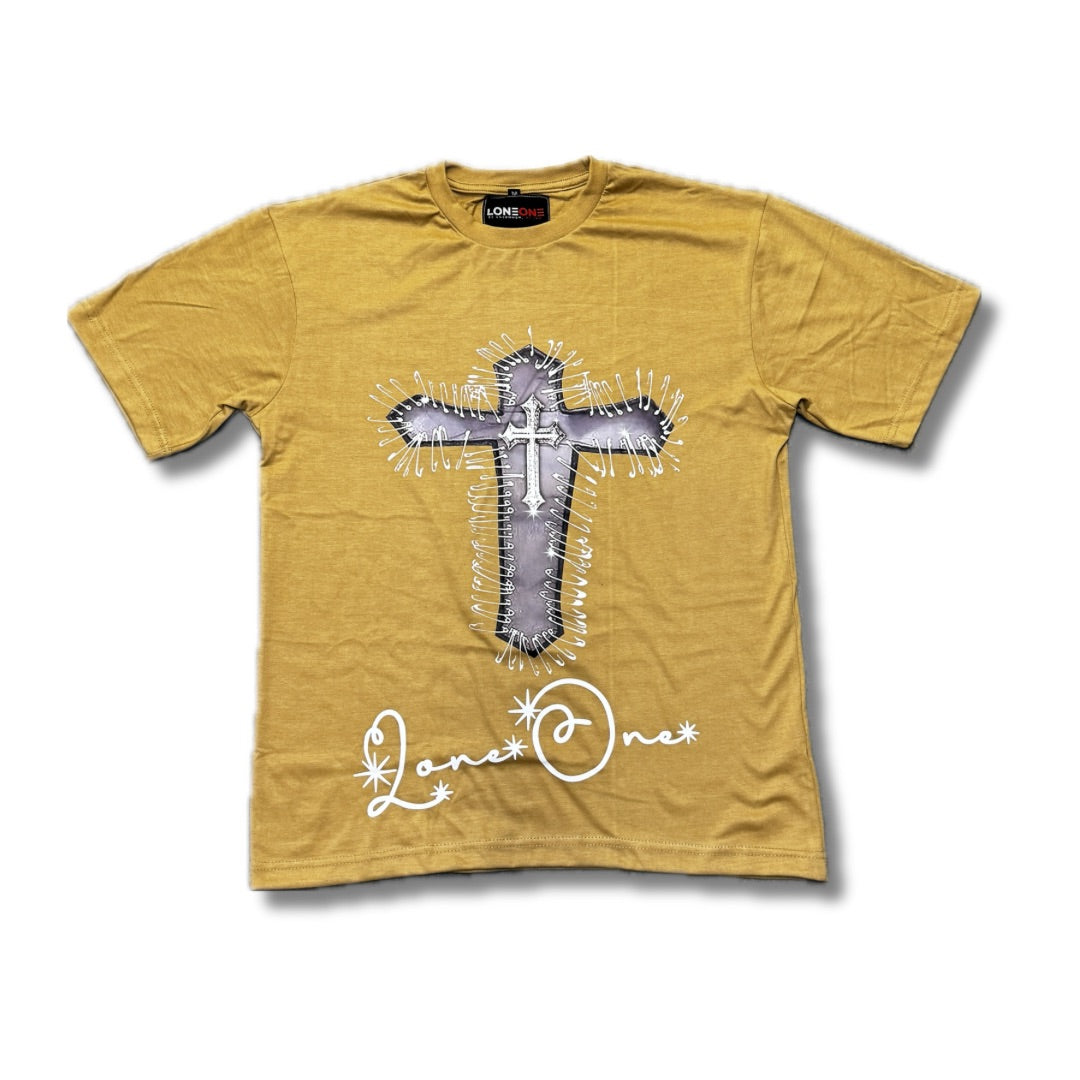 Cross T-Shirt (Tan)